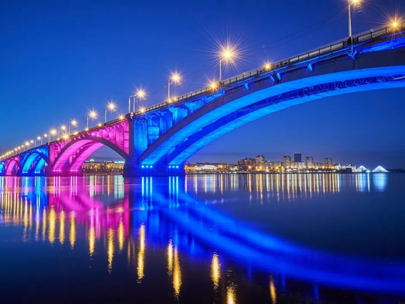 克拉斯诺亚尔斯克公共桥照明工程案例